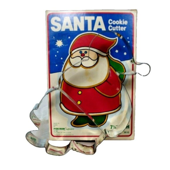 Fox Run Craftsmen 7.5 inch Large Santa Claus Vintage 1987 Cookie Cutter - Picture 4 of 5